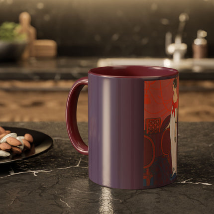 L’Entracte by Georges Lepape Colorful Mugs (11oz, 15oz)