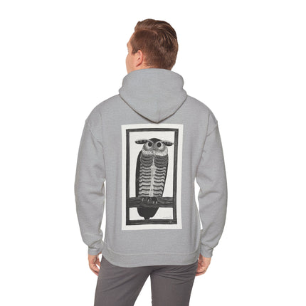 Horned Owl by Samuel Jessurun de Mesquita Heavy Blend™ Hooded Sweatshirt
