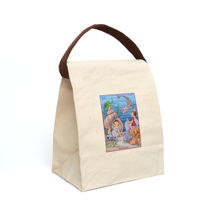 Fairy Whispers of the Sea Canvas Lunch Bag With Strap