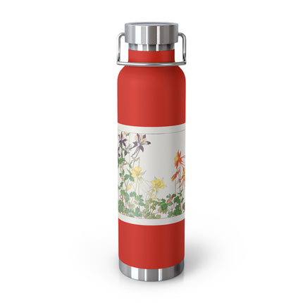 Aquilegia Flower by Tanigami Kônan Copper Vacuum Insulated Bottle, 22oz