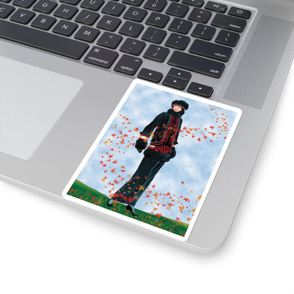 Elegance in Autumn Kiss-Cut Stickers (4 Sizes)