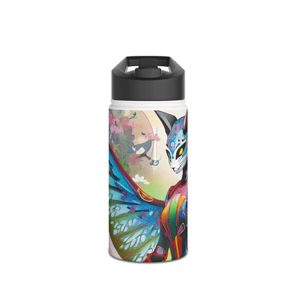 Cyberpunk Chic Stainless Steel Water Bottle