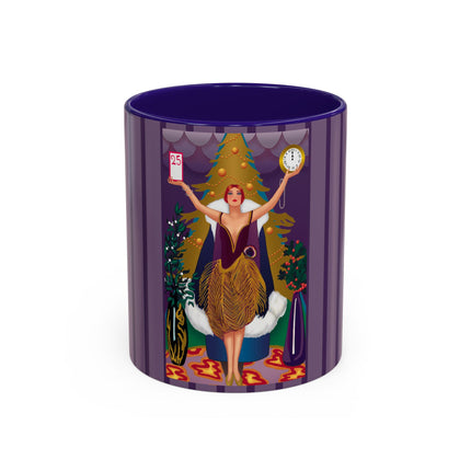 Countdown to Christmas Elegance Colorful Mugs (11oz, 15oz)