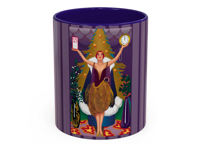 Countdown to Christmas Elegance Colorful Mugs (11oz, 15oz)