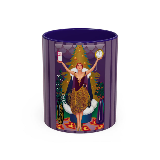 Countdown to Christmas Elegance Colorful Mugs (11oz, 15oz)