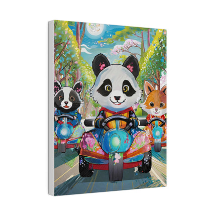 Bumper Car Bonanza Matte Canvas, Stretched, 0.75"