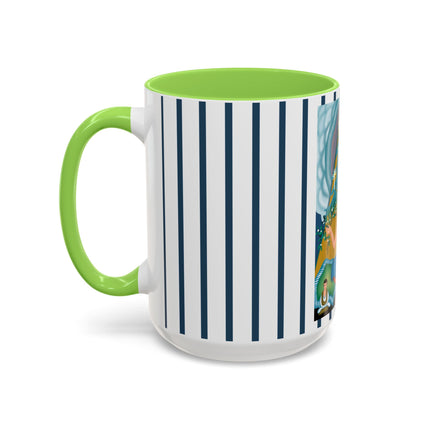 Art Deco Christmas Elegance Colorful Mugs (11oz, 15oz)