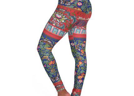 Chinese Ornament by Owen Jones High Waisted Yoga Leggings (AOP)