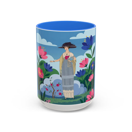 Garden Of New Beginnings Colorful Mugs – Art Deco Floral Elegance