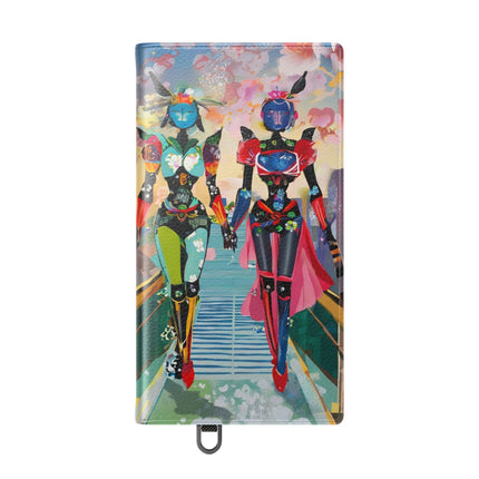 🤖🌆 Cyber Punk Robot Models Flip Case – Futuristic Fashion & Neon Elegance