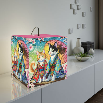 Kimono Kitties Light Cube Lamp