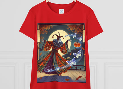 Court Magician with Ghost Butterflies Women's Midweight Cotton Tee