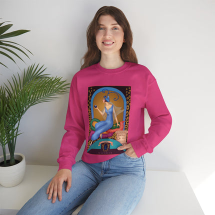 September & Sapphire (from the Gem Series) by Sofia Chiostri Heavy Blend™ Crewneck Sweatshirt