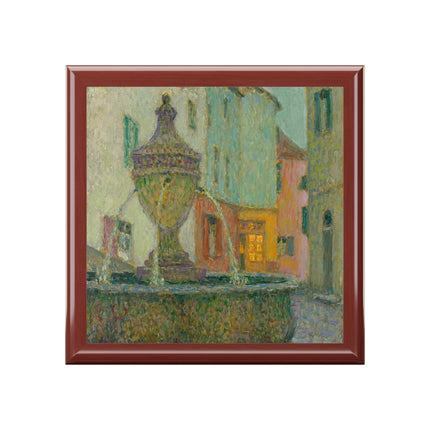 La Fontaine, Saint-Paul De Vence by Henri Le Sidaner Jewelry Box