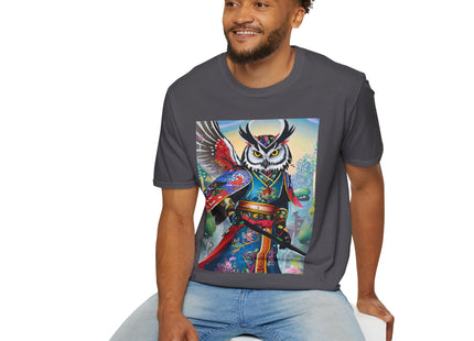 Cyberpunk Samurai Owl Softstyle T-Shirt