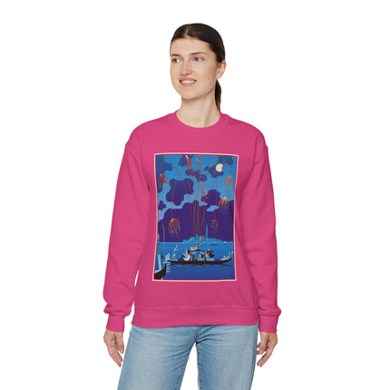 Fireworks in Venice by George Barbier Heavy Blend™ Crewneck Sweatshirt
