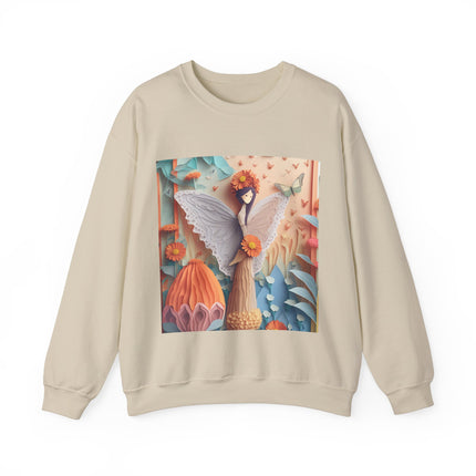 Zinnia Fairy Unisex Heavy Blend™ Crewneck Sweatshirt
