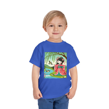 Sparrow Dance Geisha Fairy Toddler Short Sleeve Tee