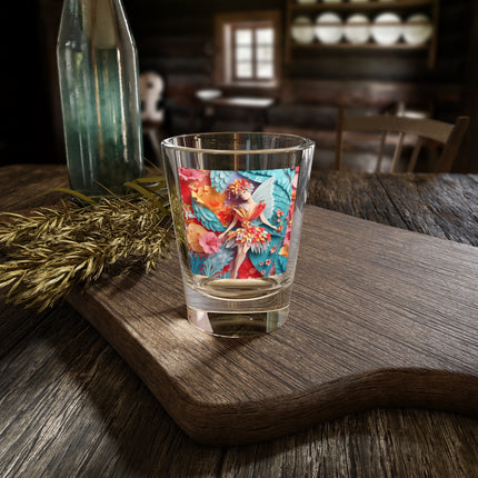 Hibiscus Fairy Shot Glass, 1.5oz