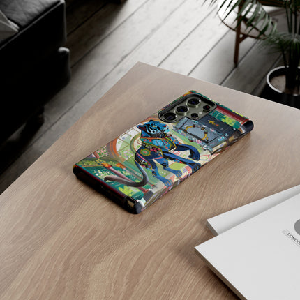 Cyber Panther's Hunt Phone Cases
