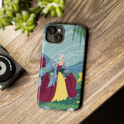 🌹🌿 The Willow Garden Promenade Phone Case – Art Deco Floral Elegance