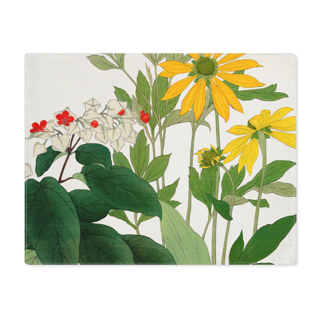 Clerodendrum & Rudbeckia by Tanigami Kônan Placemat, 1pc