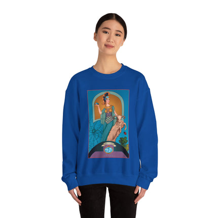 March & Aquamarine (Gem Series) by Sofia Chiostri Unisex Heavy Blend™ Crewneck Sweatshirt