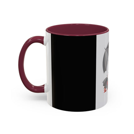 The Lady of Silver Umbrellas Colorful Mug (11oz, 15oz) – Art Deco Mystery, Elegant Fashion & Silver Dreamscape