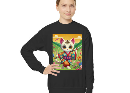 Samurai Kitten Youth Crewneck Sweatshirt