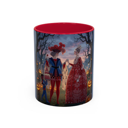 ♥️🎃 The Queen Of Hearts Halloween Masquerade Colorful Mug – Royal Halloween Fantasy