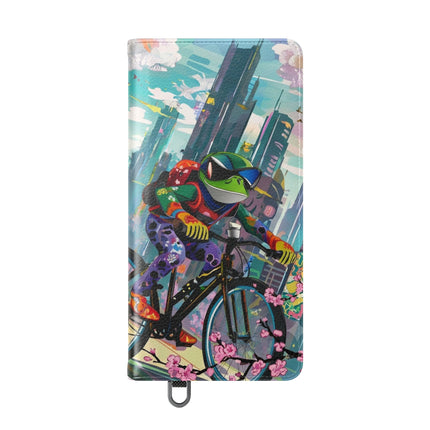 🐸🚵 Cyberpunk Frog Flip Case – High-Tech Adventure & Neon Velocity