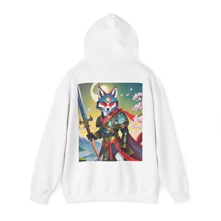 Cyberpunk Samurai Fox – Heavy Blend™ Hooded Sweatshirt