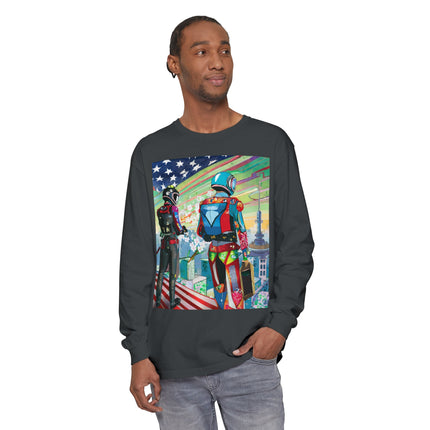 NSA Cyber Punk Computer Hacking Team Long Sleeve T-Shirt