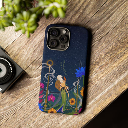 🌙🕯️ The Lady Of The Midnight Garden Phone Case – Art Deco Nocturne