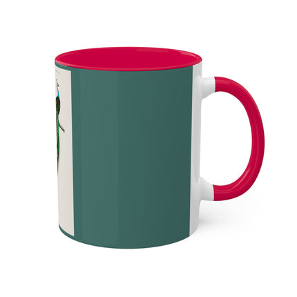 Indian Peafowl by Charles Dessalines D' Orbigny Colorful Mugs, 11oz