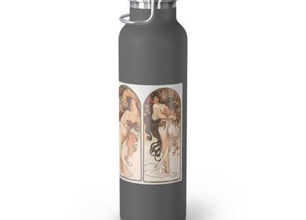 The Seasons by Alphonse Maria Mucha Copper Vacuum Insulated Bottle, 22oz