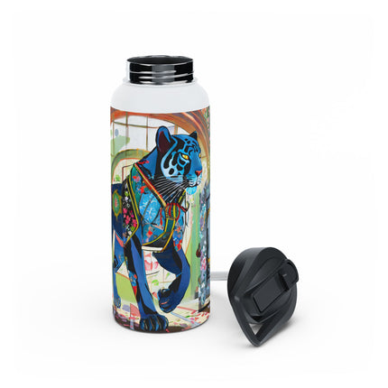 Cyber Panther's Hunt Stainless Steel Water Bottle
