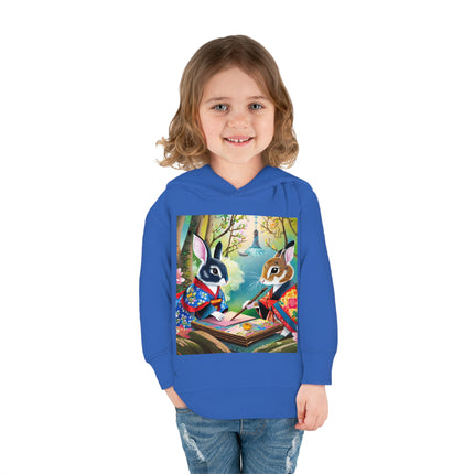 Fairy Animals Writing Wishes Toddler Pullover Fleece Hoodie