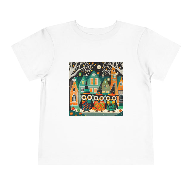 Night of the Trick-or-Treating Owlets Toddler Short Sleeve Tee