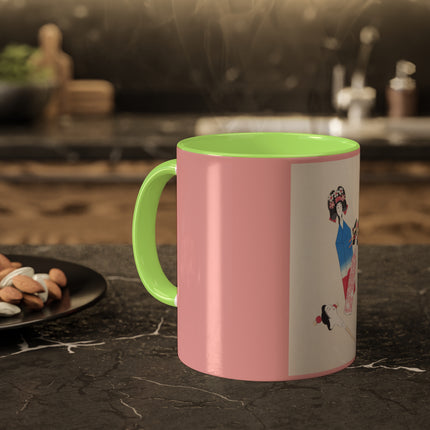 Illustrations of Japanese Toys Pl.001 by Kawasaki Kyosen Colorful Mugs, 11oz