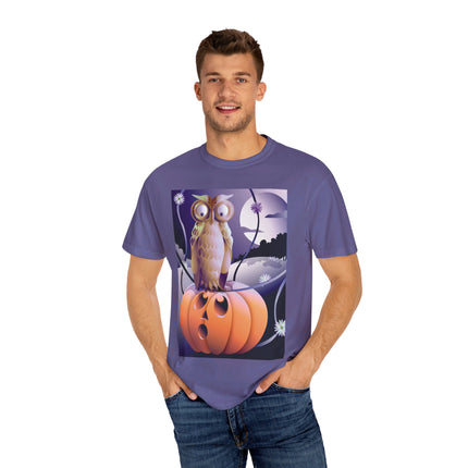 The Startled Pumpkin Unisex Garment-Dyed T-shirt