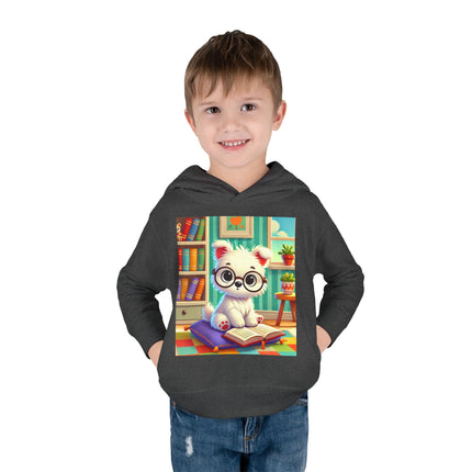 Little Scholar Pup Toddler Pullover Fleece Hoodie