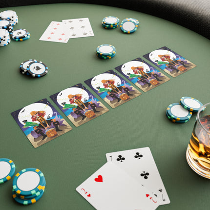 Moonlit Pirate Halloween Playing Cards