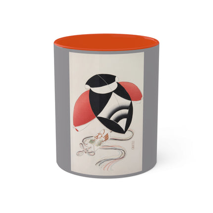 Illustrations of Japanese Toys Pl.056 by Kawasaki Kyosen Colorful Mugs, 11oz