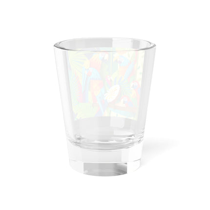 Colorful Macaws Shot Glass, 1.5oz