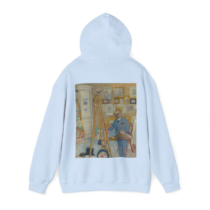 The Skeleton Painter by James Ensor Heavy Blend™ Hooded Sweatshirt