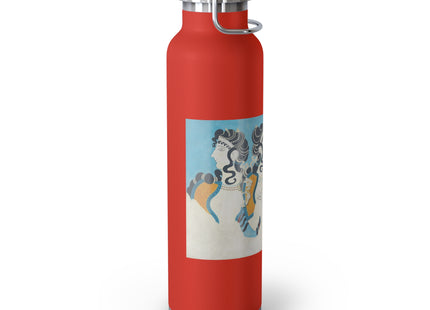 Reproduction of Ladies in Blue by Emile Gilliéron Copper Vacuum Insulated Bottle, 22oz