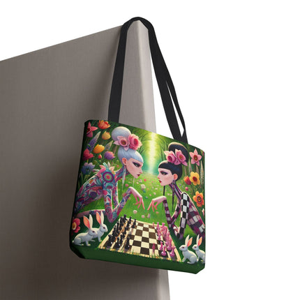 The Spring Gambit: A Fairy’s Move Tote Bag – Whimsical Chess & Spring Magic