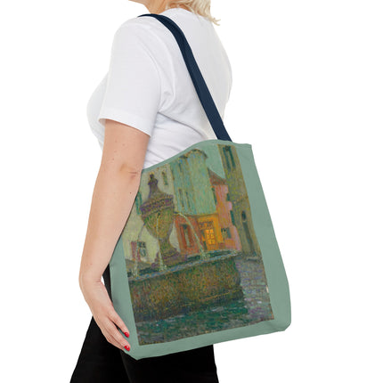 La Fontaine, Saint-Paul De Vence by Henri Le Sidaner Tote Bag (AOP)