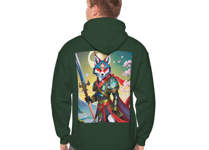 Cyberpunk Samurai Fox – Heavy Blend™ Hooded Sweatshirt